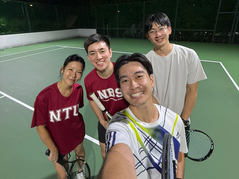 Ayrton's group after a lesson